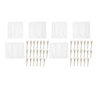 Housoutil 2 Series Moldes Para Pasadores De Pelo Diy Incluye Moldes Y Accesorios Para Joyería Artesanal Y Manualidades Flexible Y Reutilizable 23 Piezas*2