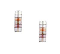 Housoutil 2 Series Polvos De Mica Iridiscente Para Resina Para Manualidades Jabones Y De Baño Para Diy Y 6 Piezas*2