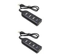 Housoutil 2 Uds Divisor Distribuidor Plug N Play Hub USB Accesorios para Ordenador Portátil Accesorios De Mesa Accesorios para Tableta Accesorios De Escritorio Accesorio para Ordenador