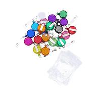 Housoutil 20 Piezas Clips de Insignia Retráctiles con Porta Tarjetas Id y Funda de PVC Color Aleatorio para Oficina Eventos y Exposiciones Color Aleatorio