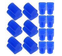 Housoutil 20 Piezas Parachoques de Silicona para Instrumentos Pad de Silencio para Instrumento Silicona Azul Plano para Tenor Horn E Práctica en Apartamento