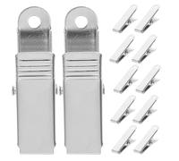 Housoutil 20 Unidades Pinzas de Cocodrilo Metálicas Mini Agarre Cómodo y Sujeción Firme para Manualidades y Trabajos en Madera, Color Plata, Herramienta de Resorte
