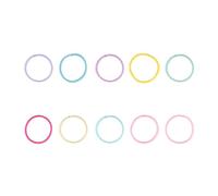 Housoutil 200 Gomas Elásticas Pelo de Goma Coloridas para Niñas, Elásticas y Resistentes para Mantener el Cabello en Su Lugar Estilo Adorable Color Aleatorio