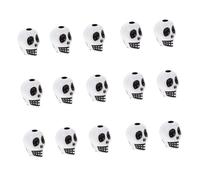 Housoutil 200 Piezas Abalorios Acrílicos Calavera Cuentas Sueltas para Pulseras Manualidades Joyería Decorativa Accesorios Diy