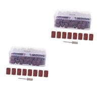 Housoutil 200 Piezas anillo de lijado banda de lijado de manicura de uñas batería eléctrica pedacitos de uñas tambores de lijado clavo circulo de arena grano de arena cabeza de molienda