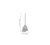 Housoutil 200 Piezas Charms Halloween Escoba Antiguos Plata para Joyería DIY Collares Pulseras Accesorios Manualidades