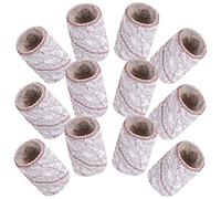 Housoutil 200 Piezas Círculo de arena blanca de arte de uñas juegos de uñas bandas de lijado para taladro de uñas juego de uñas kit de esmalte de uñas de gel quitaesmalte en gel clavo