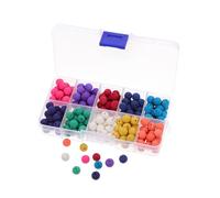 Housoutil 200 Piezas Cuentas Sueltas de Piedra Caja para Diy Abalorios para Pulseras y Joyería Artesanal