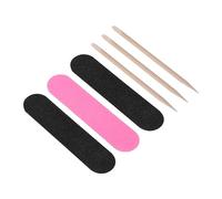 Housoutil 200piezas Para Manicura y Pedicura Limas De Uñas De Doble Cara y Palitos De Madera Para Cutículas Kit Completo De Cuidado De Uñas Para Profesional y Casa