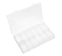 Housoutil 24Cuadrículas Caja Organizadora De Manicura Transparente De Compartimentos Para Herramientas De Falsas Caja De Almacenamiento Plástica Para Accesorios De Belleza y Arte