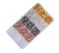 Housoutil 2600 piezas Hacer Pendientes DIY Accesorios de Joyería Ganchos y Tuercas para Pendientes Kit de para Manualidades de Joyería