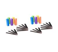 Housoutil 2juegos Limaduras De Uñas y Pulidores De Manicura De De Uñas Portátiles Para Profesional y Personal Bloques De Esponja Coloridos y Limas De