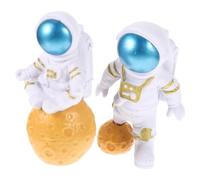 Housoutil 2piezas Estatua De Astronauta para Acuarios Adorno Subacuático Espacial Decoración Creativa De Peceras Modelo De Espaceman para Acuarios y Decoración del Hogar