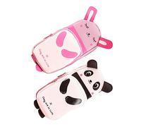 Housoutil 2piezas Estuches para Lápices Diseño Kawaii Panda Conejo Organizador Escolar