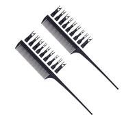 Housoutil 2piezas Peine Cortador De Pelo Profesional Peine De Peluquería De Corte Cuchilla Protectora Ligero y Compacto Para Casa y Peluquería