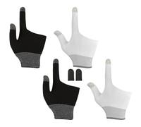 Housoutil 3 Pares de Fundas para Dedos para Juegos Móviles Tecnología de Grafeno Ultrafinas y Transpirables Protectores de Pulgar Antitranspirantes para Pantalla Táctil Compatibles