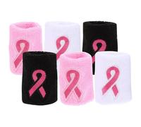 Housoutil 3 Pares de Muñequeras Elásticas de Poliéster Transpirables para Mujer, Fáciles de Poner y Quitar, Ideales para Fútbol y Running