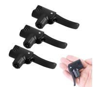 Housoutil 3 Piezas Adaptador de Manguera Clip Fácil de Manejar para Bomba de Bicicleta Boquilla Americana y Británica Accesorio de Plástico Adecuado para Camping y Bicicletas