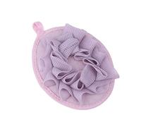 Housoutil 3 Piezas Bolas De Baño Espumosas De Color Sólido Esponja De Baño Exfoliante De Lufa Accesorios De Ducha Para Hacer Burbujas Para Uso Diario Morado