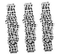 Housoutil 3 Piezas Correa Relojes Para Mujeres Señoras Relojes De Mujer Lazos Para El Cabello Pulseras Pulsera Antigua Pulseras De Brazalete Para Mujer Gomas Elásticas Impresión Flores Tela