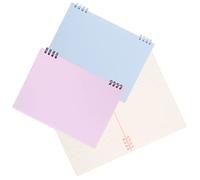 Housoutil 3 Piezas Cuaderno de Notas de Pastel Rosa Azul para Escritura Diaria Planificación Académica y Oficina