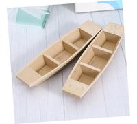 Housoutil 3 Piezas de Barco de Madera Miniatura Realista sin Terminar Decoración de Escritorio para Pesca Juguete Seguro para Colección Náutica Artesanal