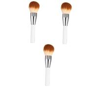 Housoutil 3 Piezas De Brocha De Maquillaje Brocha Para Base Brocha Para Colorete Líquido Brocha Para Colorete Base Esponjosa Brocha Para Colorete Maquillaje Líquido Brocha Para Polvo
