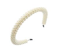 Housoutil 3 Piezas diadema de diadema de flores suministro de pelo real cazo tiara aro de pelo de tocado de mujer salvaje sombrerería Botón de cabeza venda chica cristal