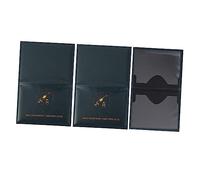 Housoutil 3 Piezas Fundas para Tarjetas con Doble Ranura Cubiertas Resistentes y Prácticas para Certificados y Color Oscuro