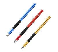 Housoutil 3 Piezas Stylus Capacitivo para Pantallas Táctiles Bolígrafo con Punta de y Ventosa Precisión para Tabletas y Móviles Colores Rojo Azul y Dorado