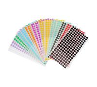 Housoutil 3 Series Pegatinas Autoadhesivas Clasificatorias De Puntos De Color Para Etiquetado Manual Para Organización Y Oficina Color Aleatorio 18 Hojas*3