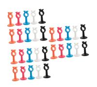 Housoutil 3 Series Tope De Puerta Cierre De Puerta Montaje En Pared Protector De Pared para Manija De Puerta Soporte De Cierre De Puerta Cierre De Puerta Ventosa para 10 Piezas*3