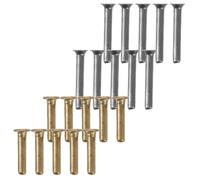 Housoutil 30 Unidades Remache Tubular para Paraguas de Tres Pliegues, 7mm y | Kit de Reparación para Varillas, Firme y Portátil, Uso en Viaje y Exterior, Aleación