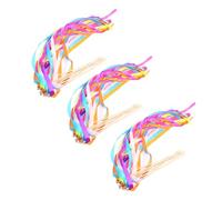 Housoutil 30 Varitas de Hadas de Cinta para Bodas y Fiestas, 30 Piezas Palitos de Madera y Cintas de Colores Brillantes, Decoración Colorida para Eventos y Celebraciones Color Aleatorio