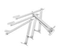 Housoutil 4 Bisagras de Soporte Plegables para Puertas de Armarios, Hierro Resistente, Diseño Abatible de 2 Pliegues, Barra de Soporte Oculta para Muebles, Gabinetes y Guardarropas, Uso