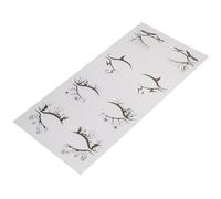 Housoutil 4 Pares Pegatinas Faciales Negras de PVC para Halloween Diseño Hueco de Murciélago y Araña, Accesorio Misterioso para Maquillaje en Fiestas para Mujeres y Niñas