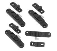 Housoutil 4 Piezas Bloqueo De Pantalla De Aleación De Aluminio Barra De Soporte De Ventana Restrictor De Marco De Ventana Pestillo De Seguridad Interior Black