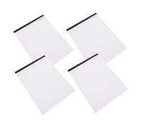 Housoutil 4 Piezas Cuaderno de Notas Multipropósito de Notas para Planificación y de Reuniones Papelería de Oficina Blanco