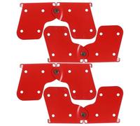 Housoutil 4 Piezas Kit de Bisagras para Escalera Plegable de Aluminio para Ático, Herrajes, Reparación de Escaleras de Mano en Hogar