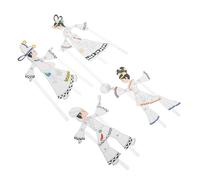 Housoutil 4 Piezas Kit de Figuras de Títeres de Sombras Chinos Tradicionales Manualidades DIY para Completo para Fomentar Habilidades y Educación Cultural