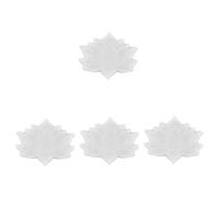 Housoutil 4 Piezas Molde de Silicona para Posavasos Forma de Loto Molde para Fundición de Resistente y Duradero Fácil de Limpiar para Manualidades Diy y Decoración Multifuncional