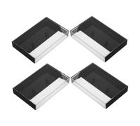Housoutil 4 piezas Organizador de Cintas de Casete Vintage Caja de Almacenamiento Multi para Cintas Cristales y Pequeños Objetos Diseño Duradero y Compacto para Oficina y Hogar