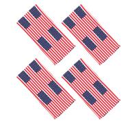 Housoutil 4 Piezas Pañuelo Cabello Diseño Patriótico de Fútbol, Banda Ancha Elástica de Poliéster, Ajuste Cómodo y Portátil para Actividades al Aire Libre y Cualquier Ocasión