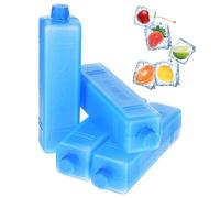 Housoutil 4 Piezas Paquetes de Hielo Reutilizables para Bolsa Térmica Pequeños, Caja de Almacenamiento de Hielo para Transporte en Cadena de Frío, Conservación y Enfriamiento en