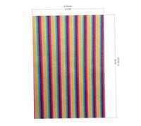 Housoutil 4 Piezas PU Leather Fabric Gradient Rainbow Glitter Powder Diy Material Mix Colores para Manualidades Accesorios Bisutería y Complementos