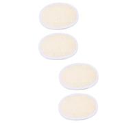 Housoutil 4 Piezas toalla de baño depurador de luffa cepillo de esponja vegetal exfoliate esponja exfoliante almohadilla de guante de lufa almohadillas de lufa natural masaje Maleza guantera