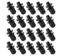 Housoutil 40 Juegos de Clips de Plástico para Rejilla de Altavoz Negro, Modelos Largos y Cortos, Compatibles Protección de Altavoces para Uso en Coche y Hogar