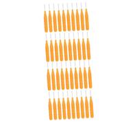 Housoutil 40 Piezas microcepillo para cejas con tapa cepillo de pestañas pincel de maquillaje de cejas cepillo de cejas brocha de maquillaje cepillo de pequeño cepillo de nailon mini