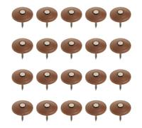 Housoutil 400 Unidades Clavos para Techo Capuchón Plástico Redondo 25mm | Acero y Plástico, Diseño Espiral Arandela, para Espuma y Listones, Uso en Reparaciones y Roll Roofing