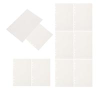 Housoutil 45 Hojas Recambio de Papel Cuadriculado A5 Blanco para Cuaderno Recargable 45 Hojas Perforadas, Papel de Recarga Resistente para Estudiantes y Artistas